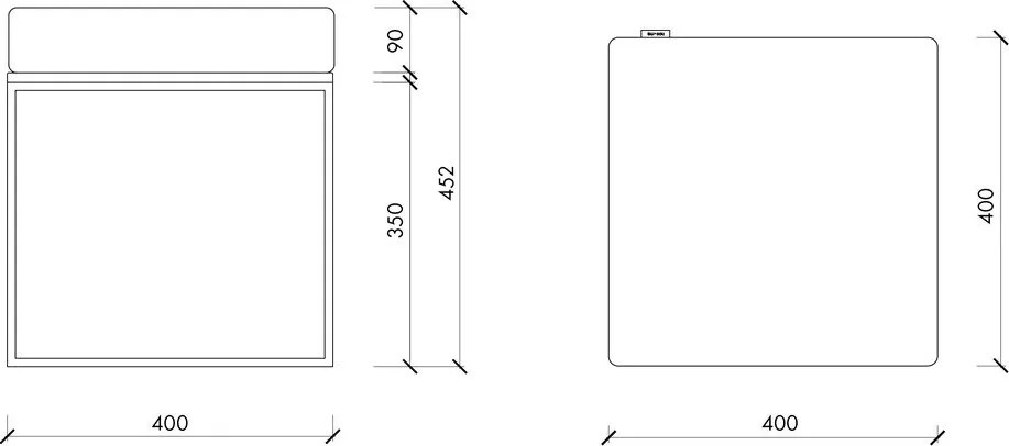 Szary tapicerowany stołek Feo – noo.ma