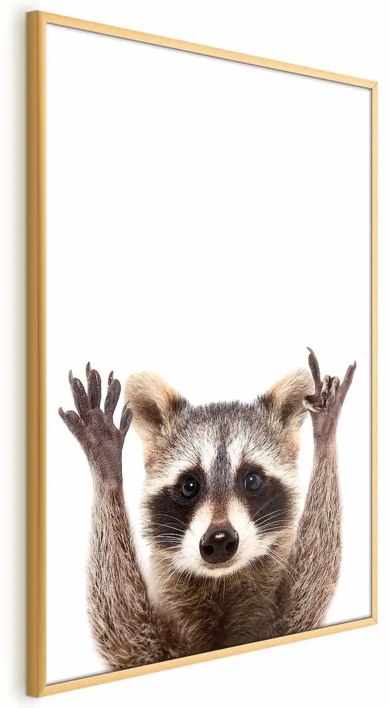 Plakat Szop 21x30 cm z ramą złotą bez marginesu ARTGEIST B