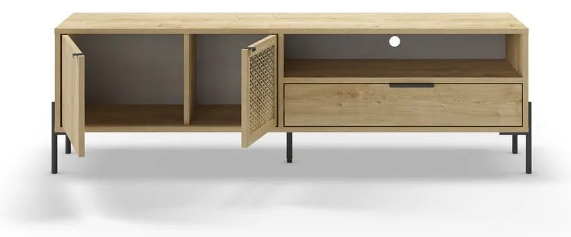 Szafka pod TV w dekorze dębu 160x50 cm Inca – Marckeric