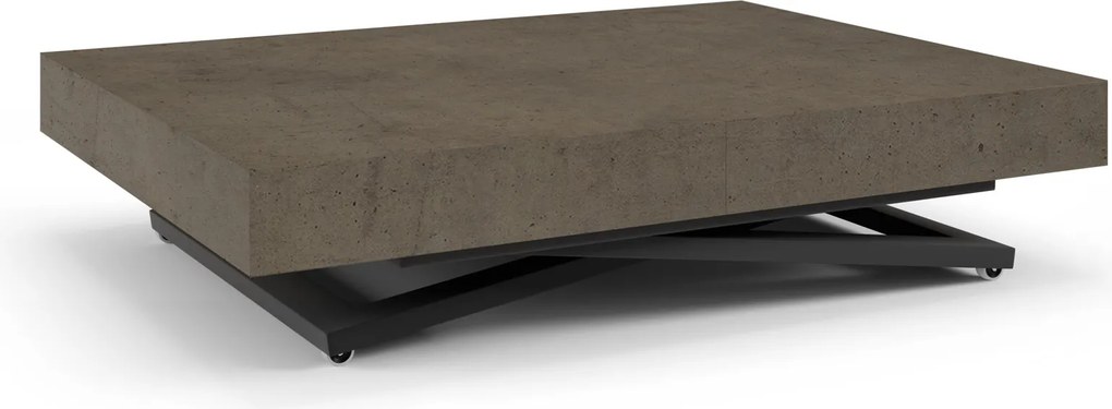 Rozkładany ławostół z regulacją wysokości Sanna U, podstawa czarna