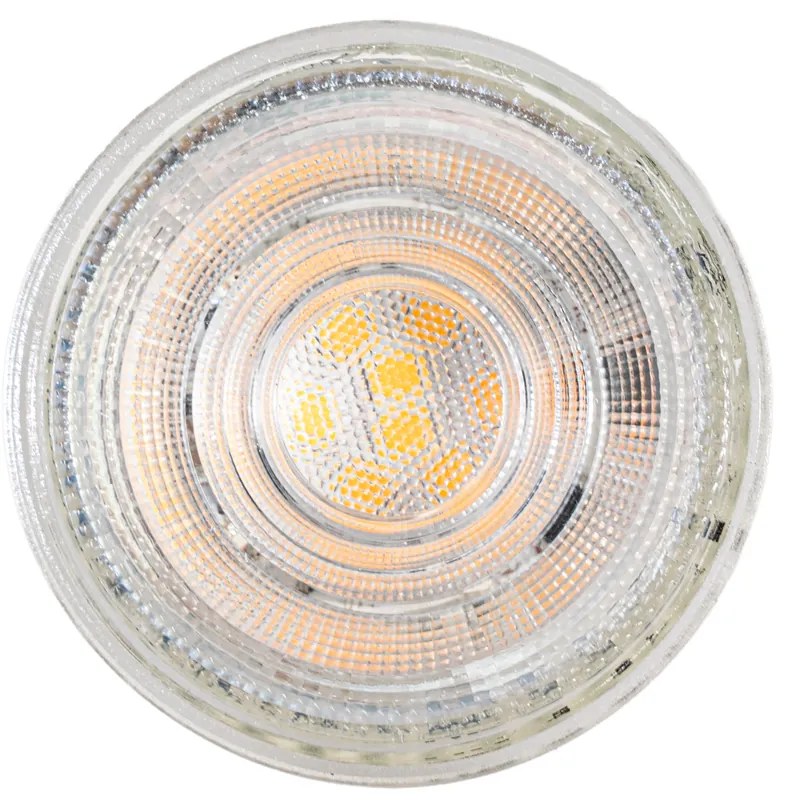 Zestaw 5 żarówek LED GU10 50mm ściemnialnych w Kelwinach, przezroczystych 4,9W 400 lm 2200-3000K