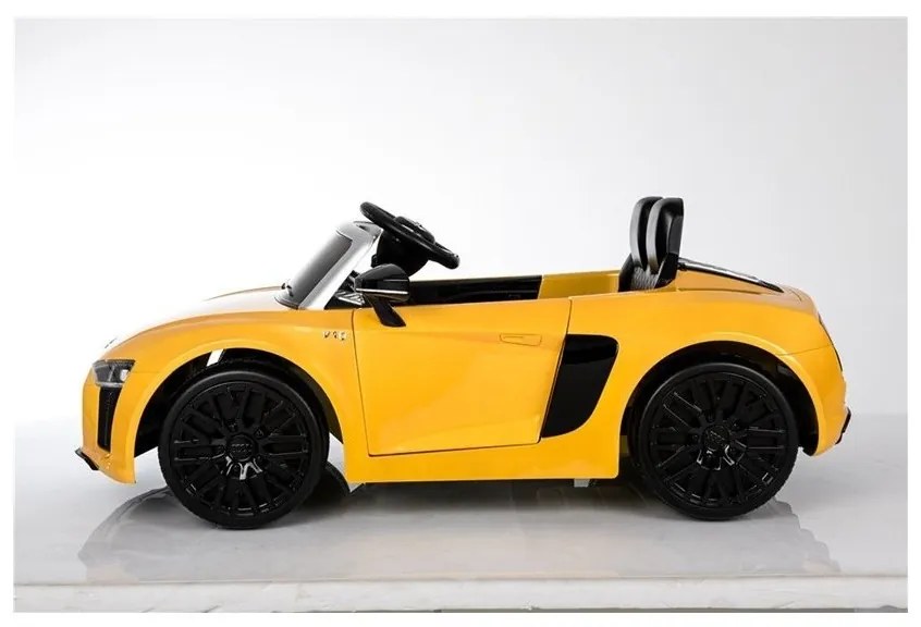 Auto na akumulator audi r8 spyder żółty