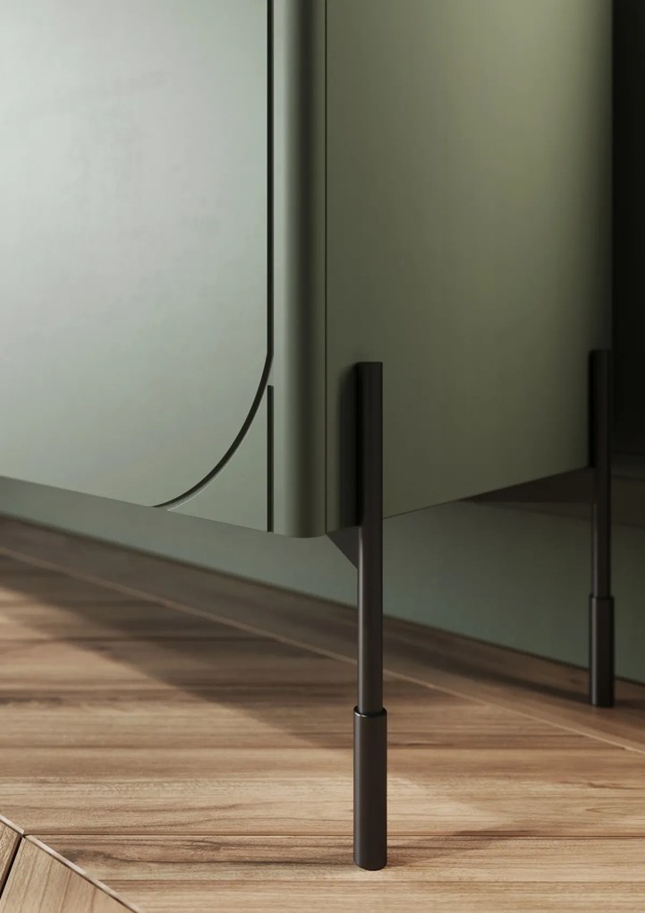 Witryna Sonatia do salonu 100 cm - oliwka