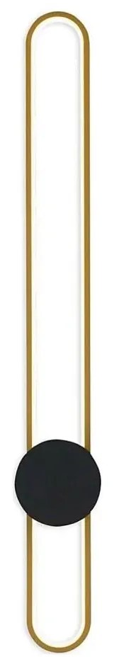 Kinkiet FLORENTYNA LED/24W/230V 4000K złoty/czarny