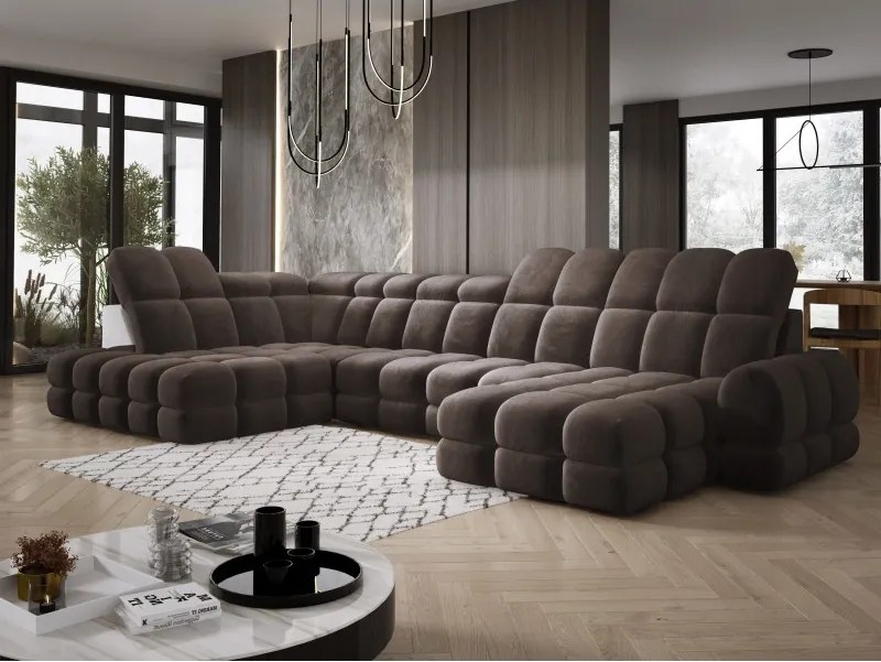 Narożnik TOLLO XL Lewostronny Elektryczna regulacja Tkanina SALVADOR 04 WERSAL