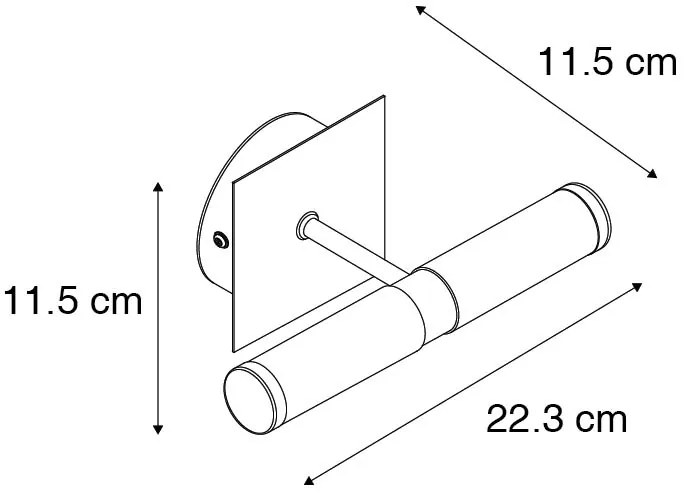 Nowoczesny Kinkiet / Lampa scienna chrom IP44 - Wanna 2 Nowoczesny Oswietlenie wewnetrzne