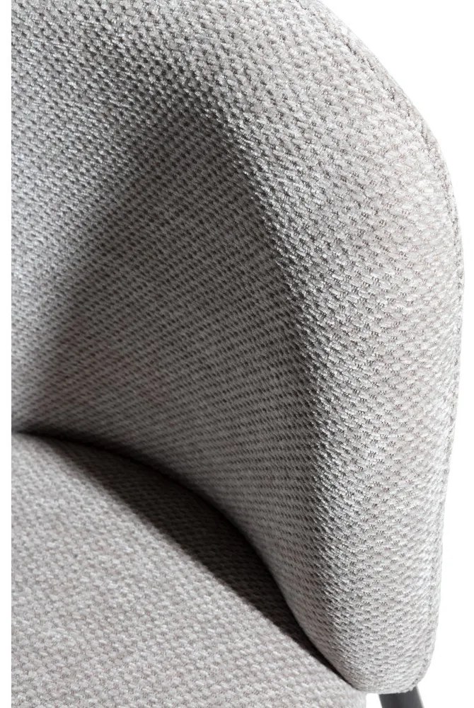 Szare tapicerowane fotele jadalniane zestaw 2 szt. Ginny – MOME