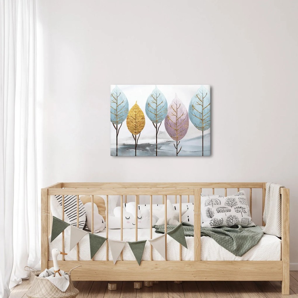 Obraz - Designowe drzewa (70x50 cm)