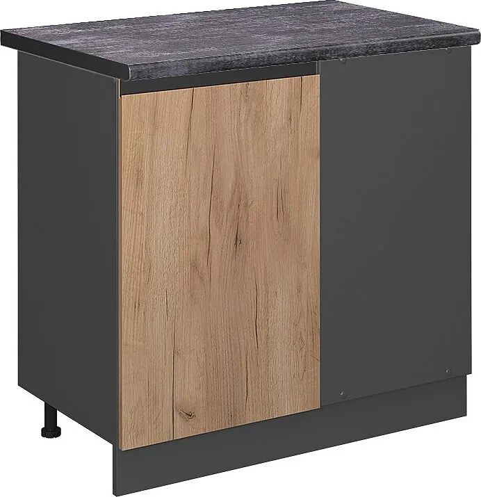 Szafka narożna złoty dąb energetyczny 86x60x81.6 r-line