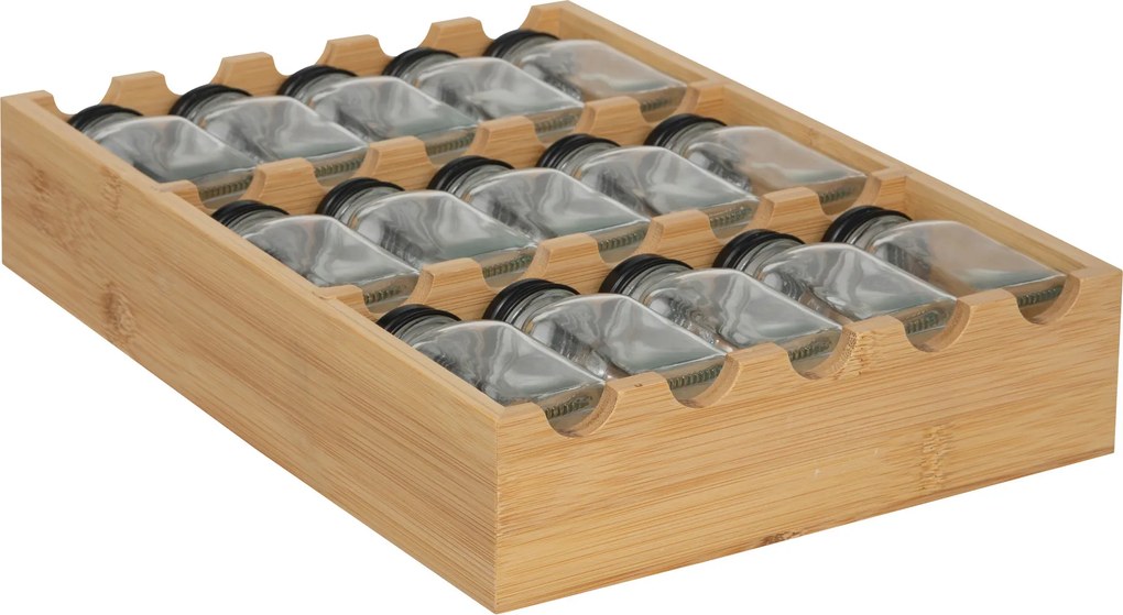 Organizer na przyprawy do szuflady lub na blat 15 słoików