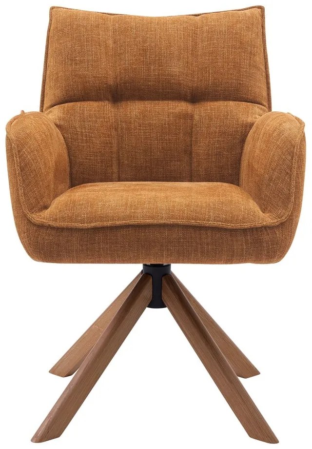 Pomarańczowe krzesła zestaw 2 szt. Marilla – Unique Furniture