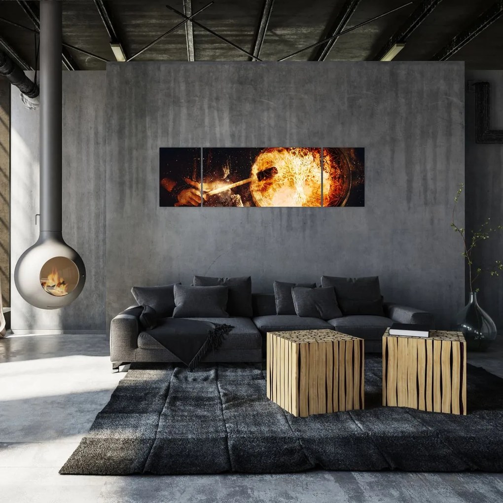 Obraz - Bęben szamański (170x50 cm)
