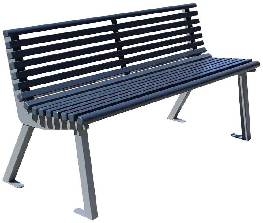 Ławka parkowa z oparciem 180 cm T8-W65
