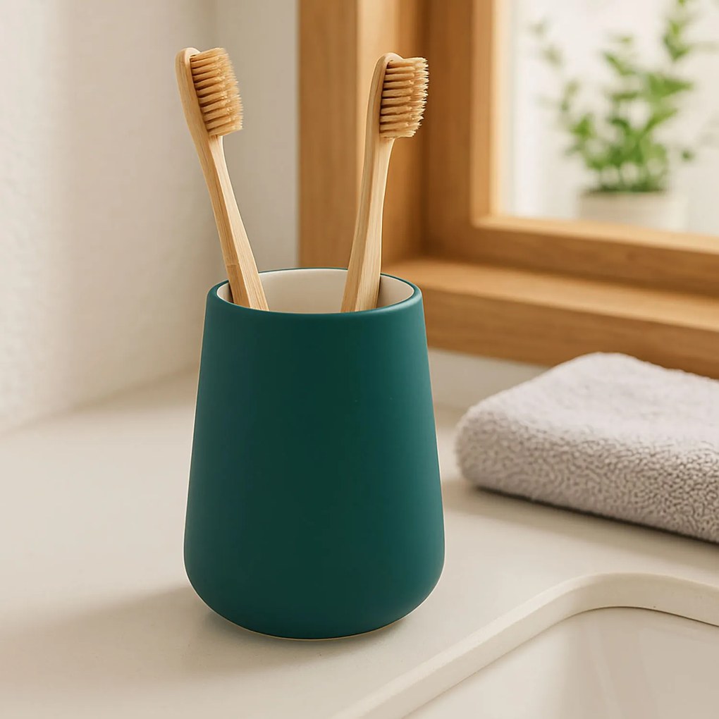 Kubek na szczoteczki do zębów COCON, ceramiczny