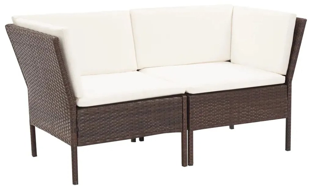 Zestaw brązowych mebli ogrodowych C6-P77