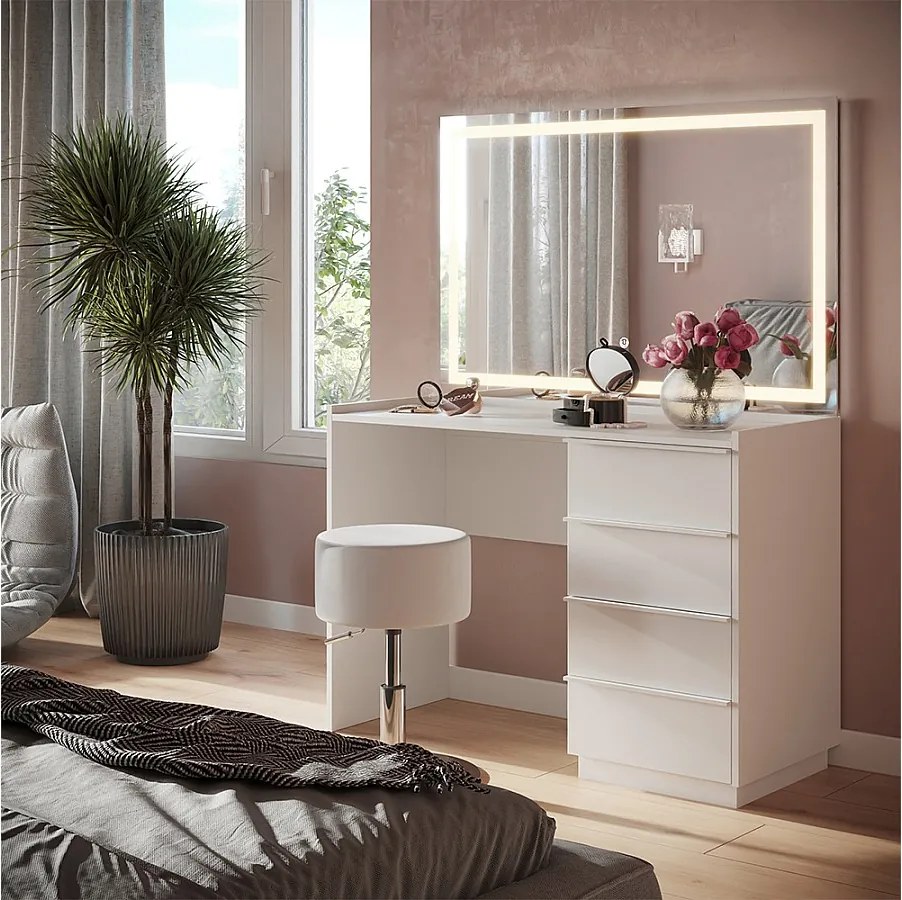 Stół do toalety biały 110x45x77.2 viktoria