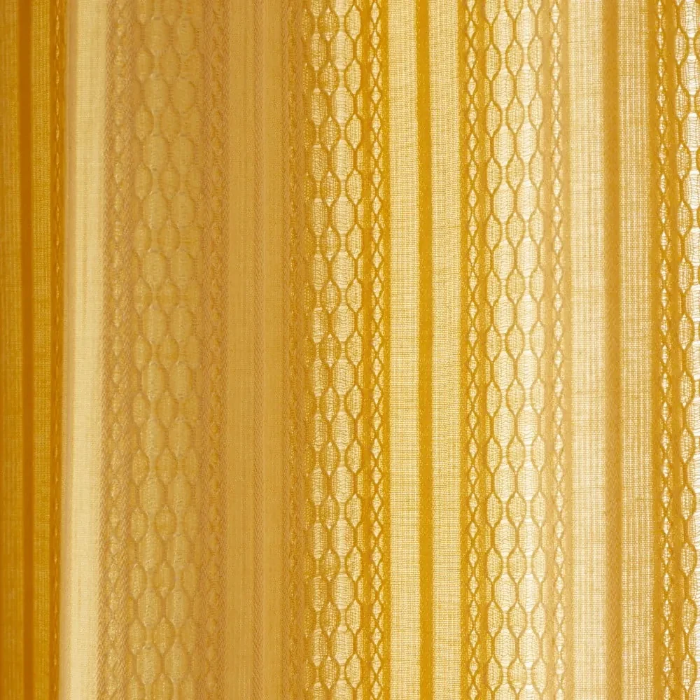 Żółta firanka 140x183 cm Zofia Broderie Anglaise – Pineapple Elephant