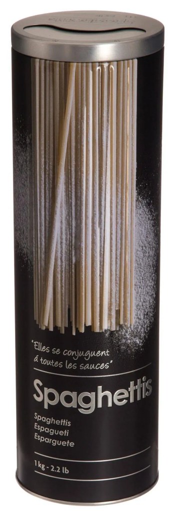 Pojemnik na spaghetti, 1 kg, metal