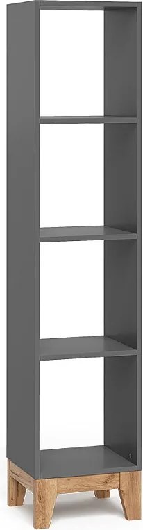 Półka dziecięca szary/artystyczny 35.2x30x159.5 malia