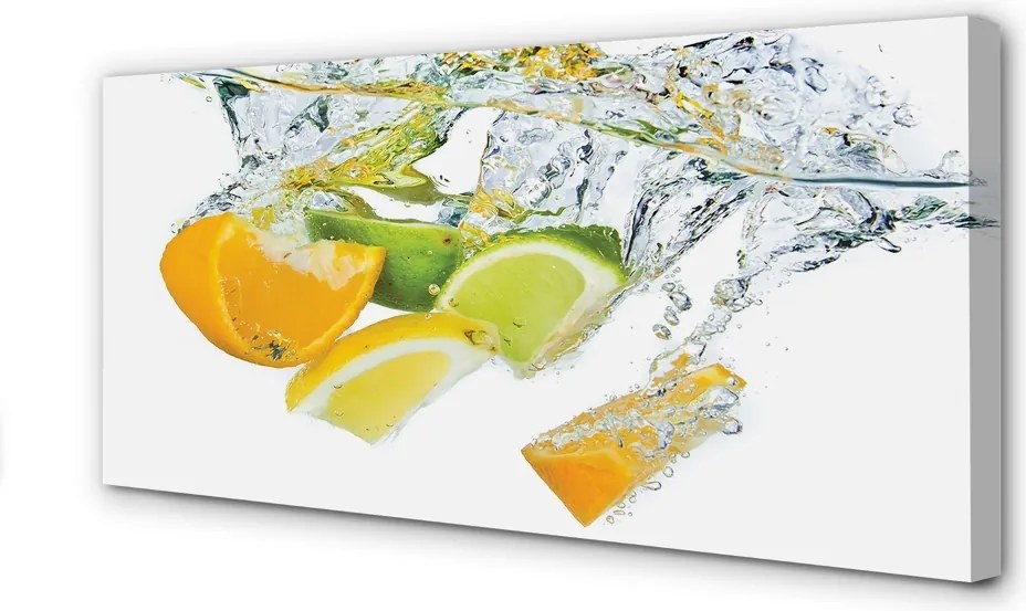 Obraz canvas na ścianę Orzeźwiające Cytrusy w Wodzie