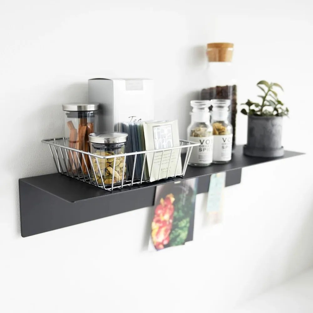 Czarna metalowa półka 50 cm – YAMAZAKI