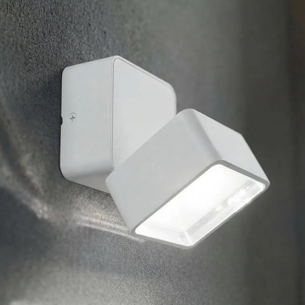 Ideal Lux - LED zewnętrzny kinkiet OMEGA LED/7W/230V CRI 90 IP54 biały