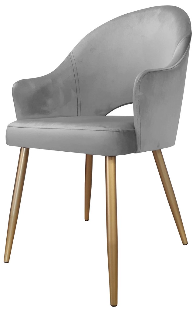 Krzesło obrotowe Velvet podstawa złota MG17