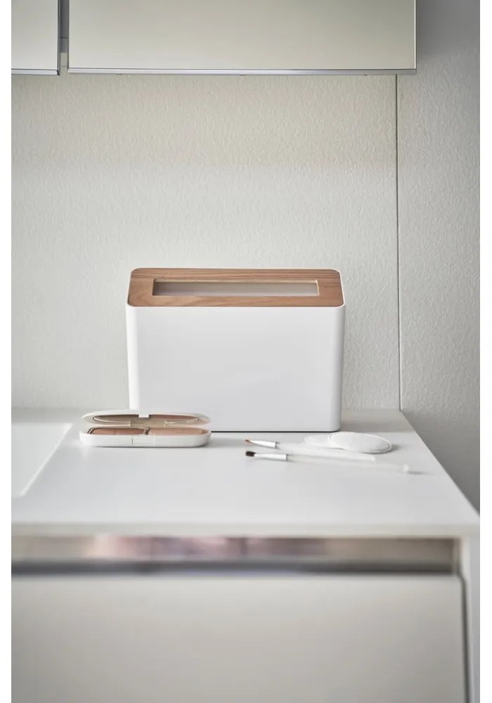 Biały biurowy plastikowy kosz na śmieci 2,3 l Rin – YAMAZAKI