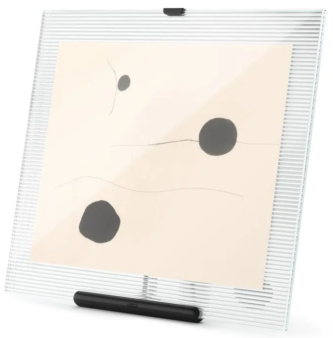 Czarna szklana ramka stojąca 26x30,5 cm Flute – Umbra