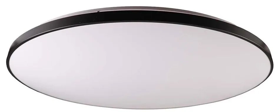 LED Plafon ściemnialny KERN LED/80W/230V śr. 80 cm czarny + pilot zdalnego sterowania
