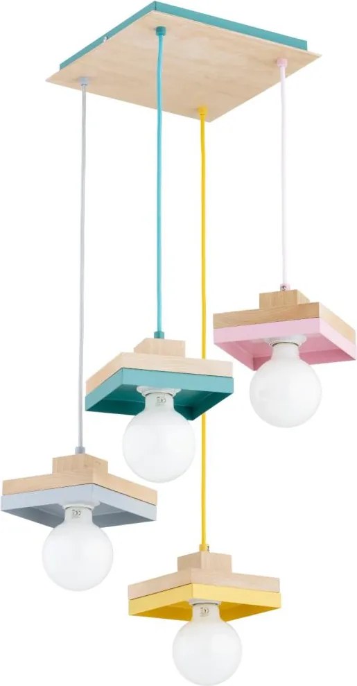 Żyrandol na lince MIKO 3xE27/15W/230V kolorowy