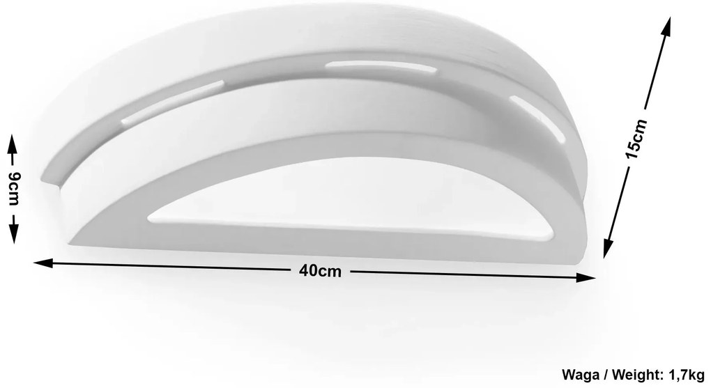 Ceramiczny kinkiet H0-M59