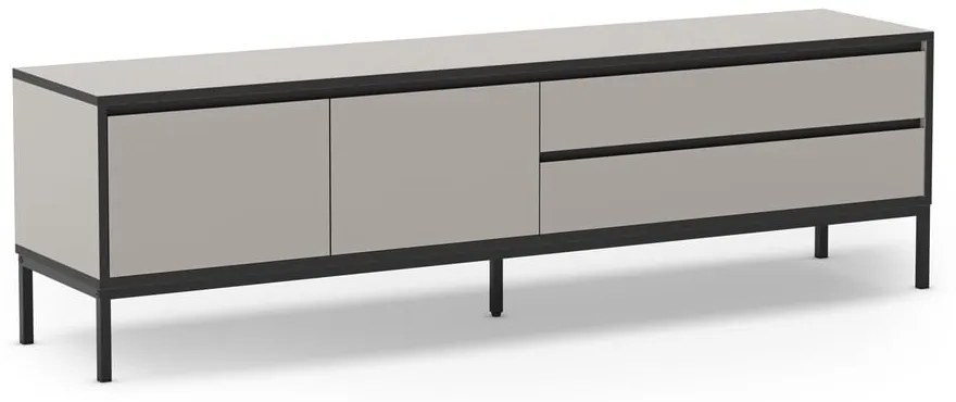 Szarobeżowa szafka pod TV 180x55 cm Lorenza – Marckeric