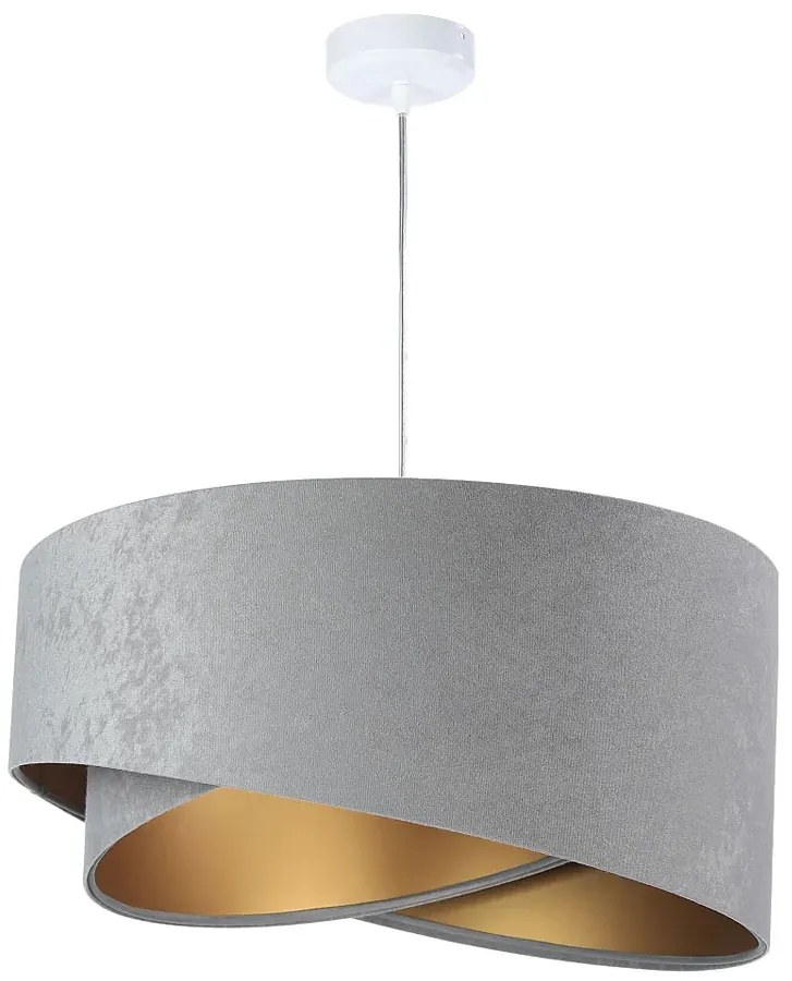 Szaro-złota lampa wisząca glamour - EX974 P0-F58