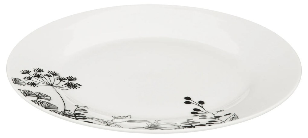 Porcelanowa zastawa dla 6 osób WHITE FLORAL, 18 elementów