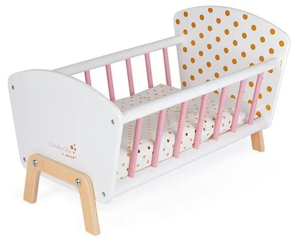 Janod - Łóżeczko dla lalki CANDY CHIC