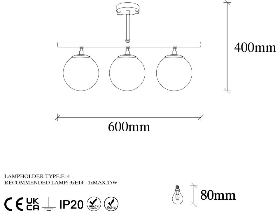 Lampa wisząca w kolorze brązu ze szklanym kloszem Atmaca – Opviq lights