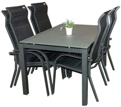 Czasza parasola ochronny na stół 150x90 cm + 4 krzesła Miami