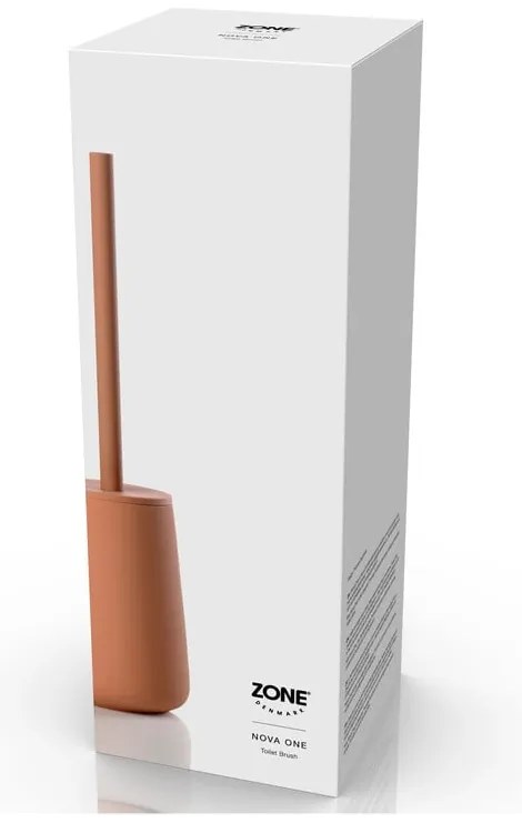 Pomarańczowa kamionkowa szczotka do WC Nova One – Zone