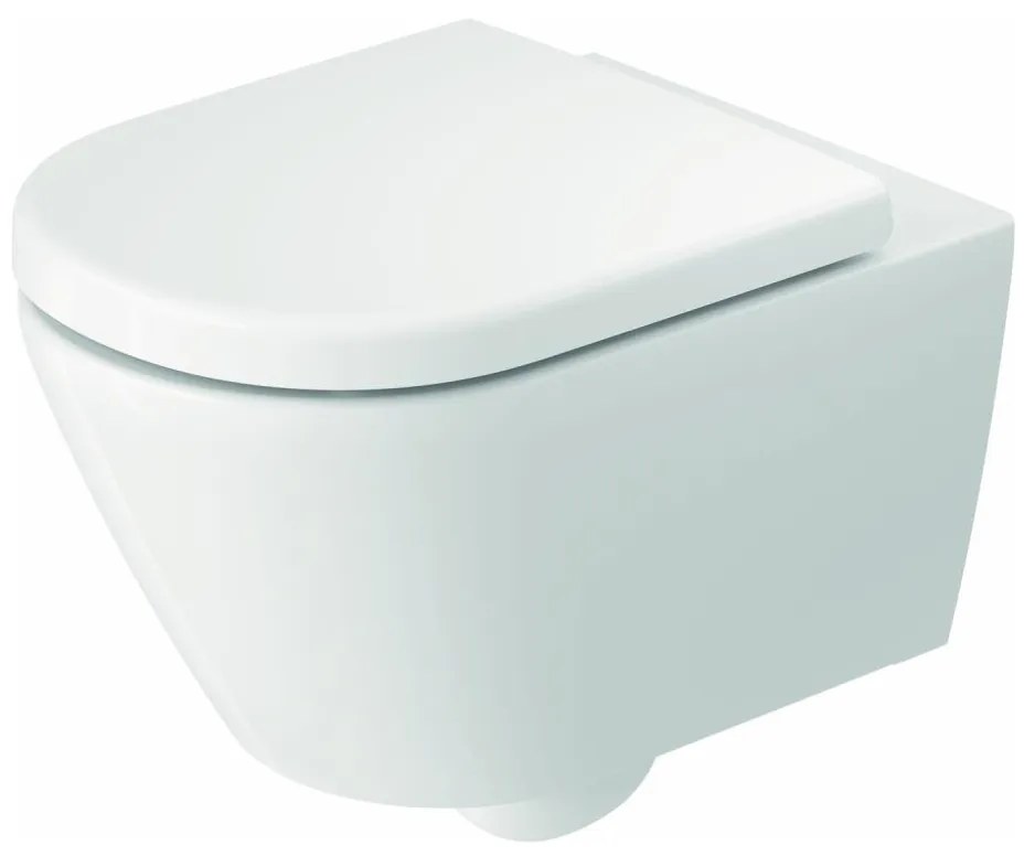 Duravit 49030900B2 - Wiszące WC z deską sedesową D-CODE, ceramika, biały połysk