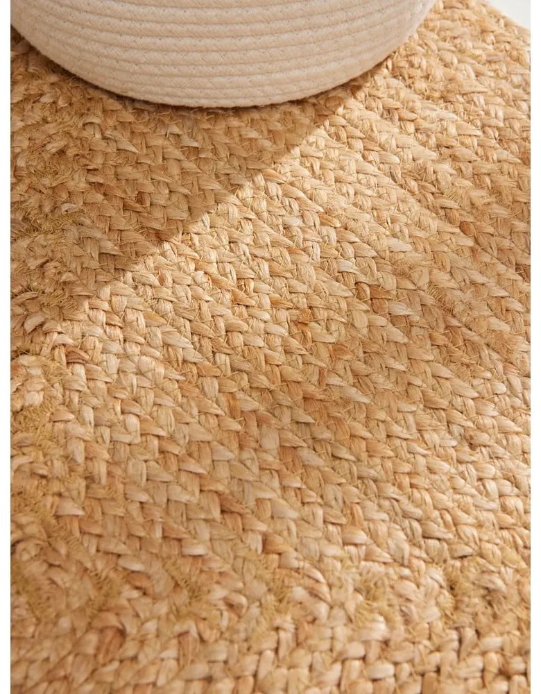 Chodnik z juty dwustronny/tkany ręcznie w naturalnym kolorze 80x200 cm Juno – Hanse Home