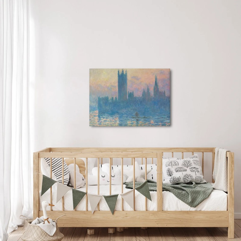 Obraz - Claude Monet, The Houses of Parliament, Sunset, reprodukcje (70x50 cm)