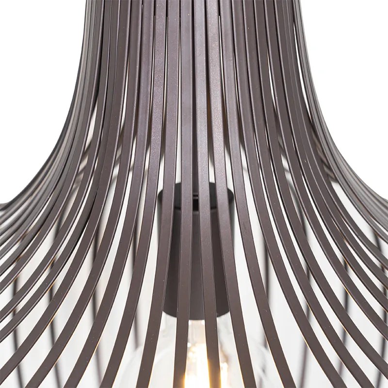 Nowoczesna lampa wisząca brązowa 48 cm - Saffira Nowoczesny Oswietlenie wewnetrzne