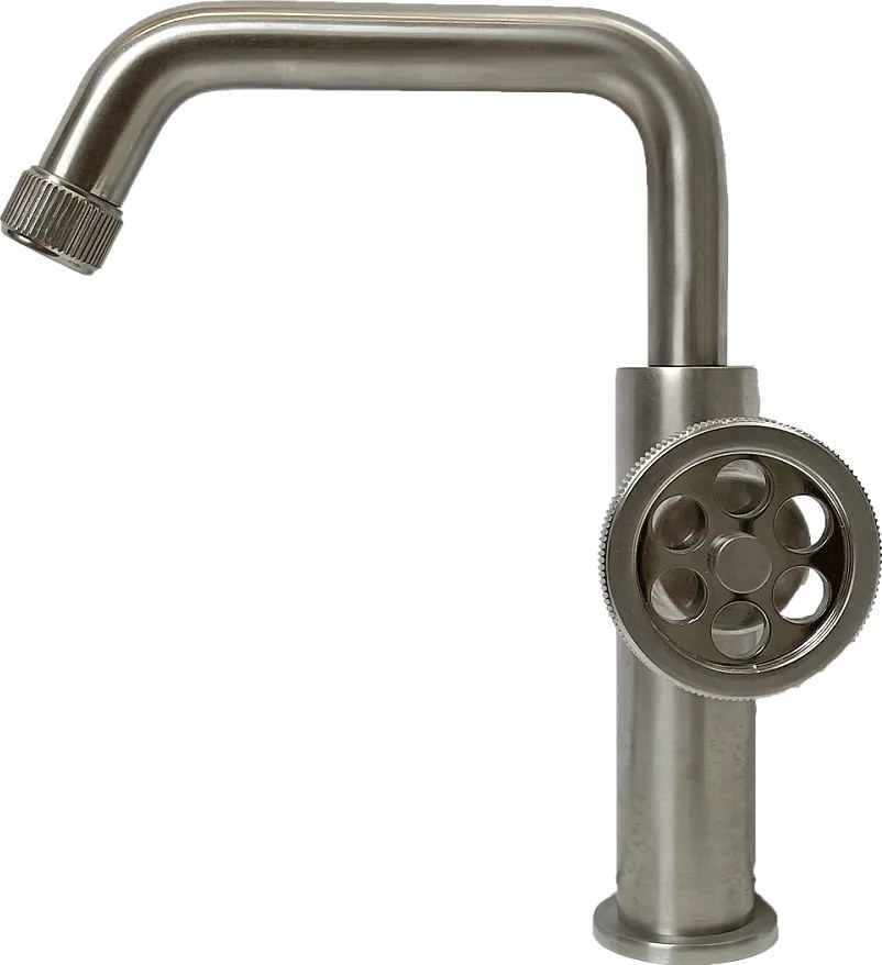 Indus bateria umywalkowa niskie wykonanie ze stali nierdzewnej - Essebagno