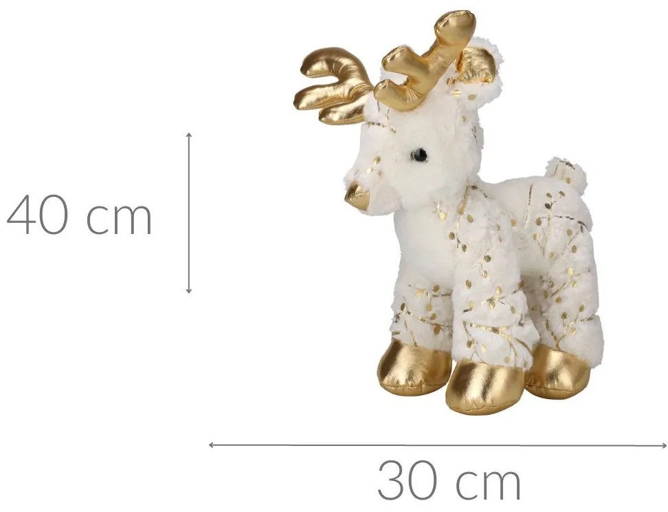 Pluszowa dekoracja świąteczna, jelonek, 40 cm