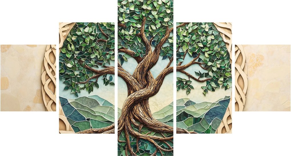 Obraz – Splecione drzewo życia (125x70 cm)