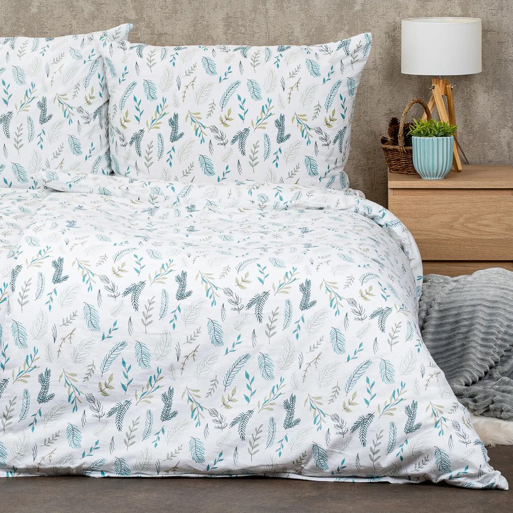 4Home Pościel flanelowa Pine, 160 x 200 cm, 70 x 80 cm, 160 x 200 cm, 70 x 80 cm