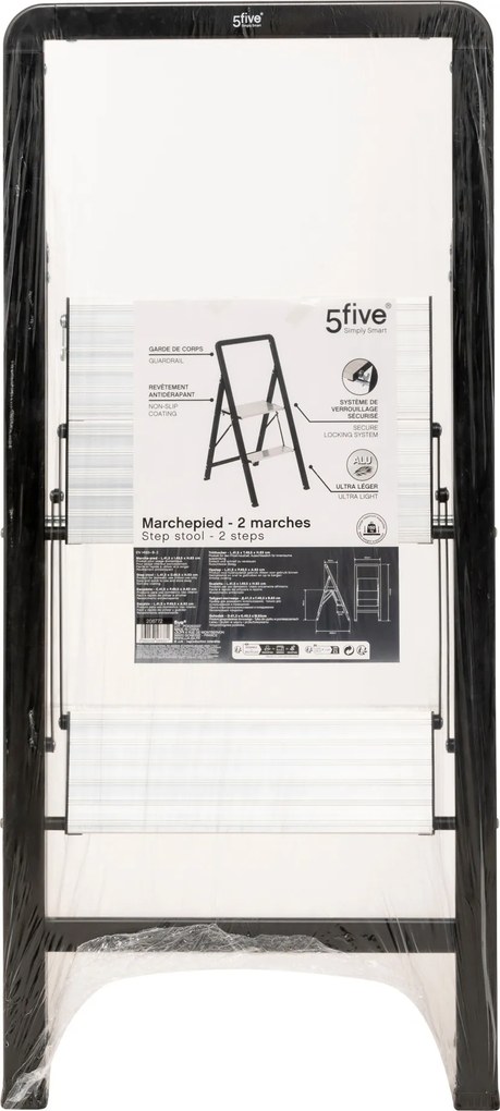 Drabina aluminiowa 2-stopniowa EASY, wys. 83 cm