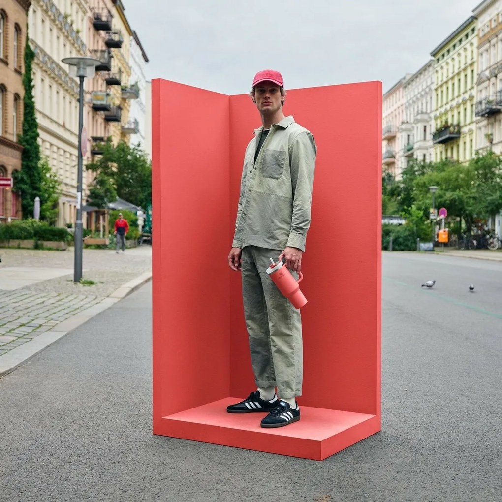 Stanley Kubek termiczny Quencher H2.O FlowStateTumbler 1180 ml Hot Coral