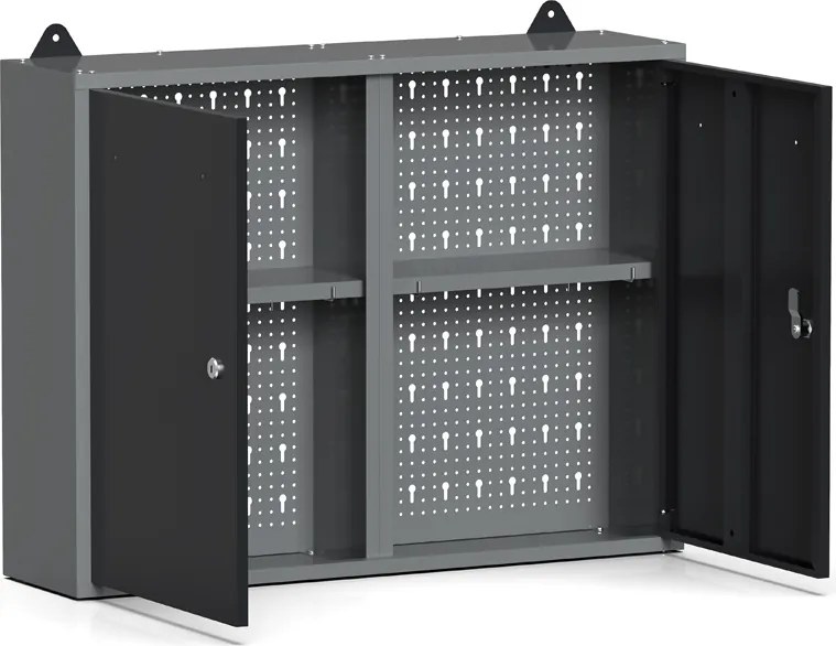 Szafka wisząca G1, 600 x 800 x 200 mm, 2 drzwi, perforowana